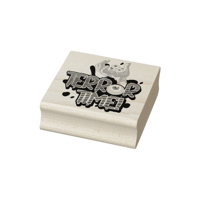 Terror Time with Hand and Eyeball  Rubber Stamp (Stamp)