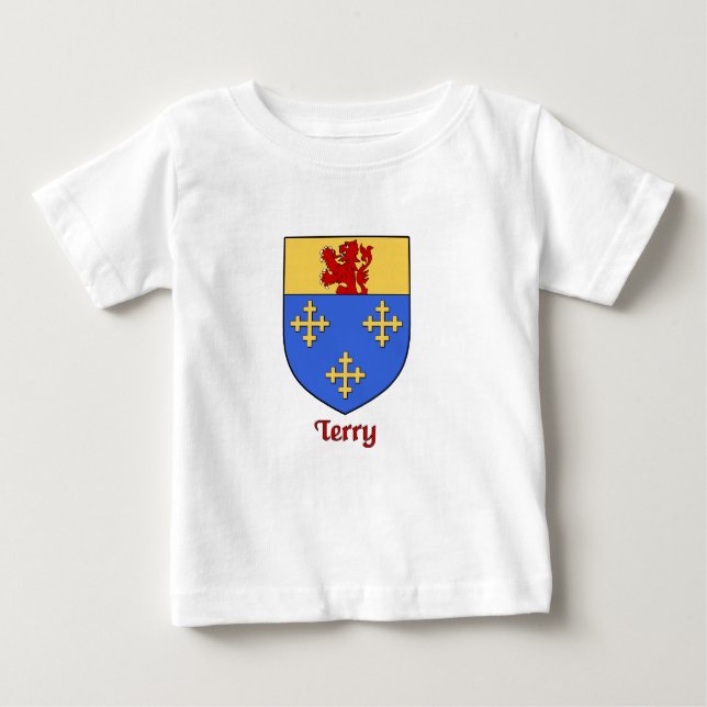 Terry Family Shield Baby T-Shirt (Front)