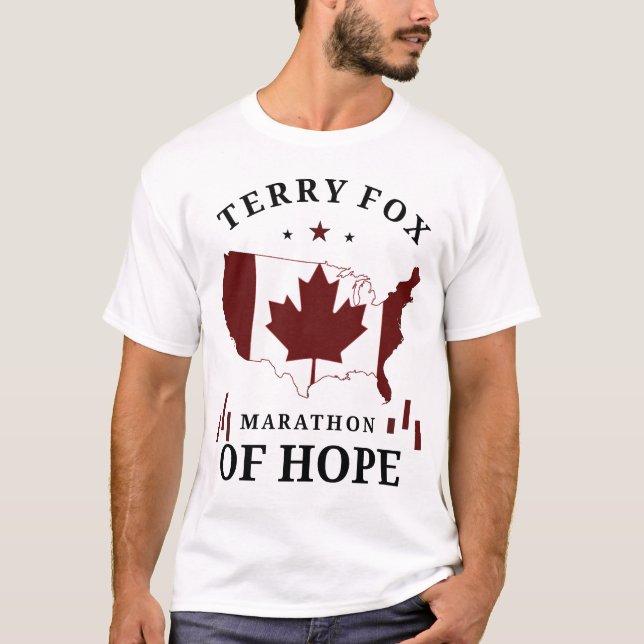Terry Fox marathon of hope Canada marathon of hope T-Shirt (Front)