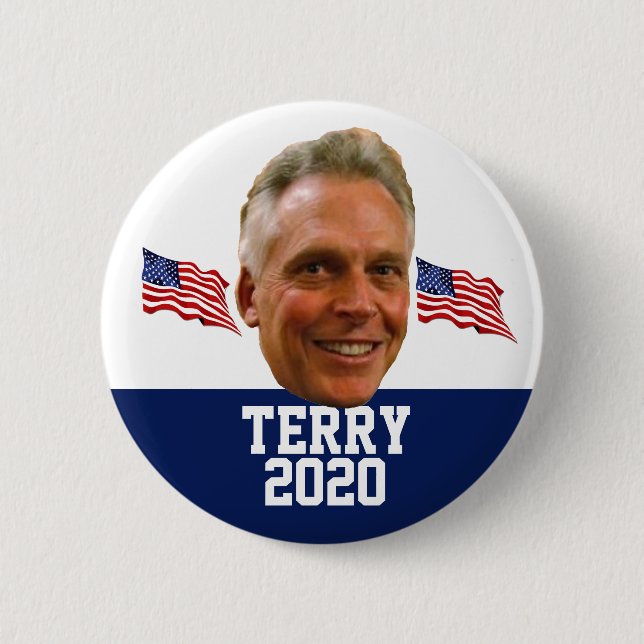 Terry McAuliffe for President Button (Front)