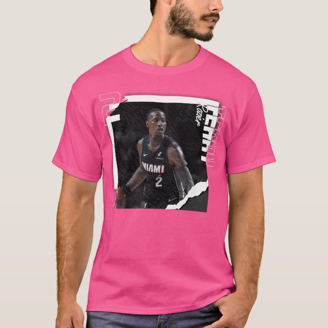 Terry Rozier Basketball Art Heat 4 T-Shirt (Front)