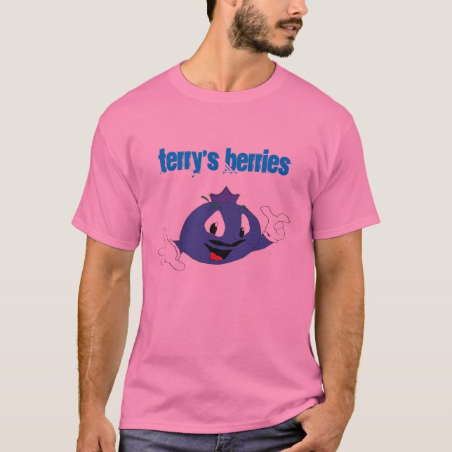 Terry's Berry Original Pink T-Shirt (Front)