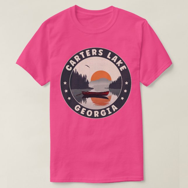 ters Lake Georgia Sunset TShirt (Design Front)