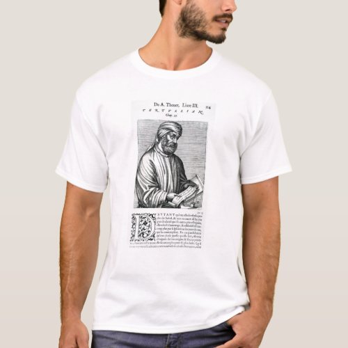 Tertullian illustration from Andre Thevets T_Shirt