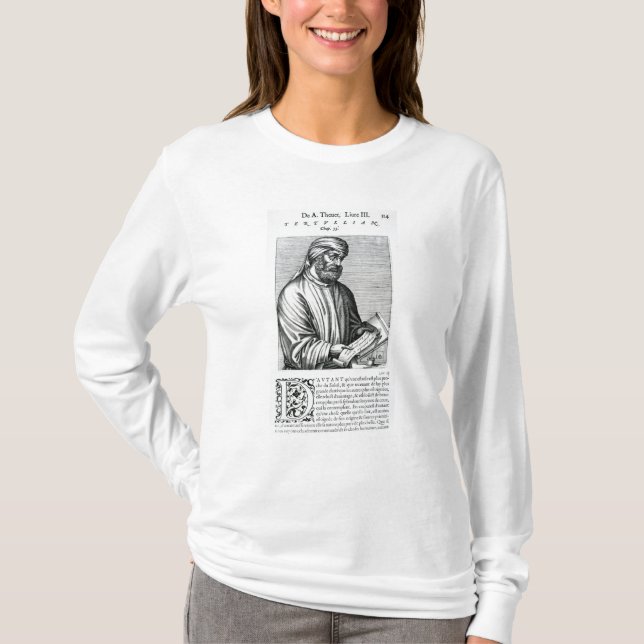 Tertullian, illustration from Andre Thevet's T-Shirt (Front)