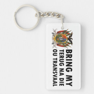 Terug na die ou Transvaal: Suid Afrika (Boer) Keychain