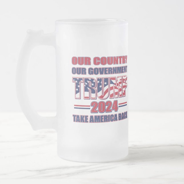 Terump 2024 frosted glass beer mug (Left)