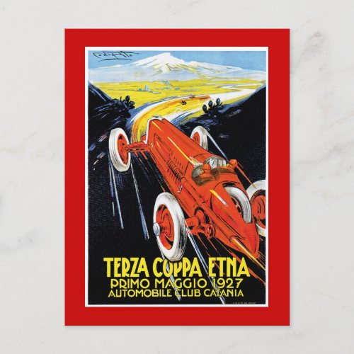 Terza Coppa Etna Postcard