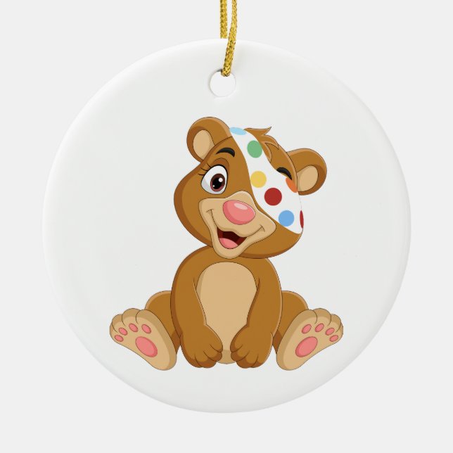 Tesco Pudsey Bear  Ceramic Ornament (Front)