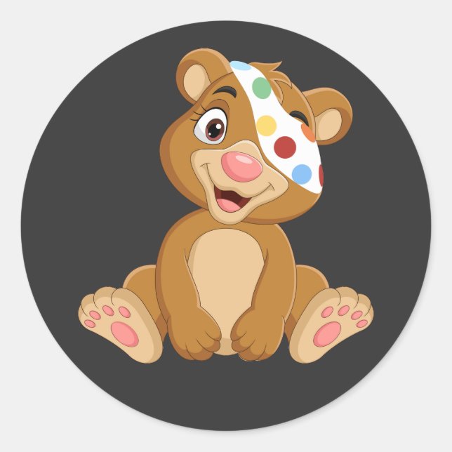 Tesco Pudsey Bear  Classic Round Sticker (Front)
