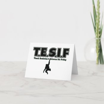Tesif Thank You Card by TurnRight at Zazzle