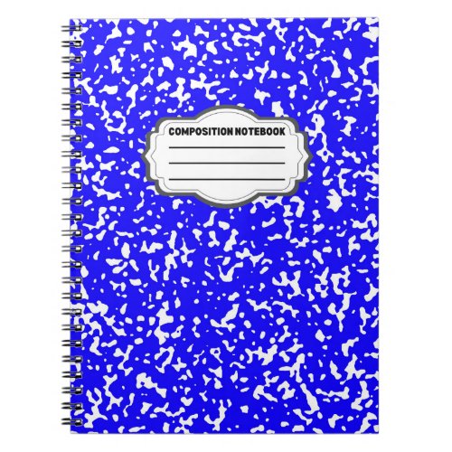 Tesimart  Blue Spiral Composition Notebook Design