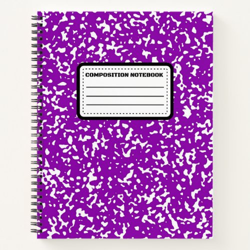 Tesimartplans  Purple Wide Ruled Composition Book