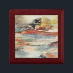 Tesiturno Gift Box<br><div class="desc">Tesiturno I by Gabriela Villarreal. Muted lines in various colors are overlapped to create this unique design.</div>