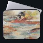 Tesiturno Laptop Sleeve<br><div class="desc">Tesiturno I by Gabriela Villarreal. Muted lines in various colors are overlapped to create this unique design.</div>