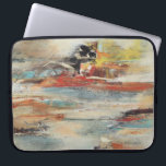 Tesiturno Laptop Sleeve<br><div class="desc">Tesiturno I by Gabriela Villarreal. Muted lines in various colors are overlapped to create this unique design.</div>