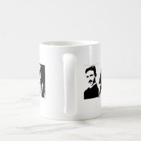 AC VS DC Thomas Edison Nikola Tesla Front & Back Coffee Mug