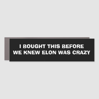 Tesla - Anti - Elon Musk Car Magnet