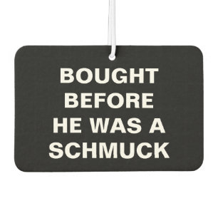 Tesla - Bought Before he was a Schmuck - black Air Freshener