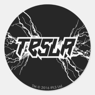 Tesla Classic Round Sticker