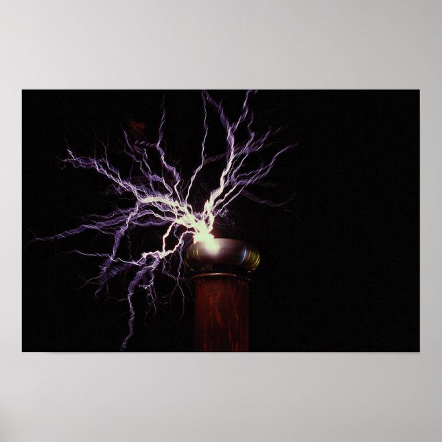 Tesla coil arcing poster (Front)