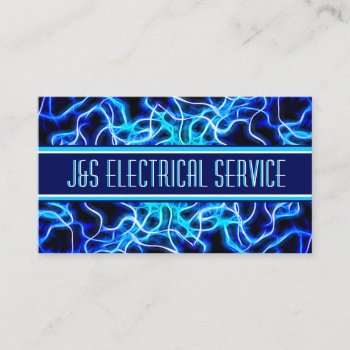 Tesla Coil Lightning Electrician Home Automation Business Card by Sneffygirl at Zazzle