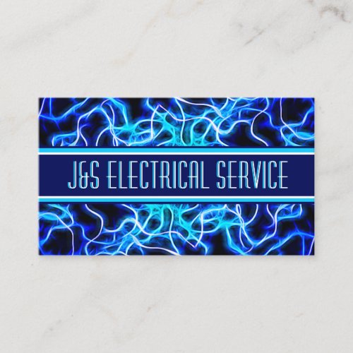 Tesla Coil Lightning Electrician Home Automation Business Card