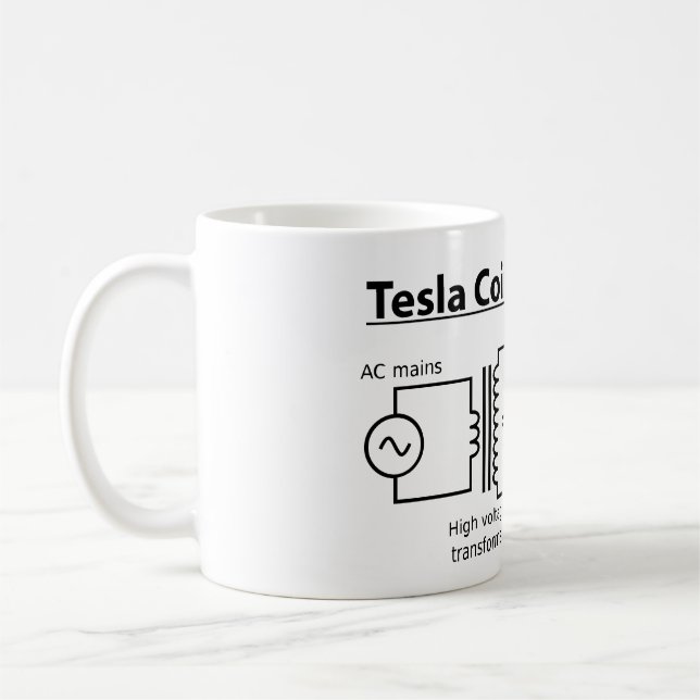 Tesla Coil Mug (Left)