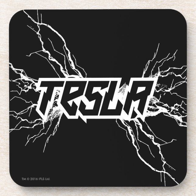 Tesla Drink Coaster (Front)