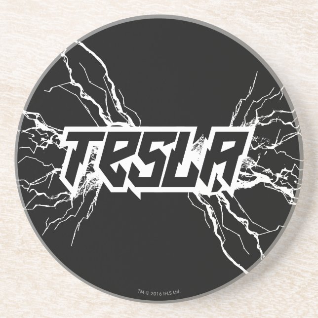 Tesla Drink Coaster (Front)