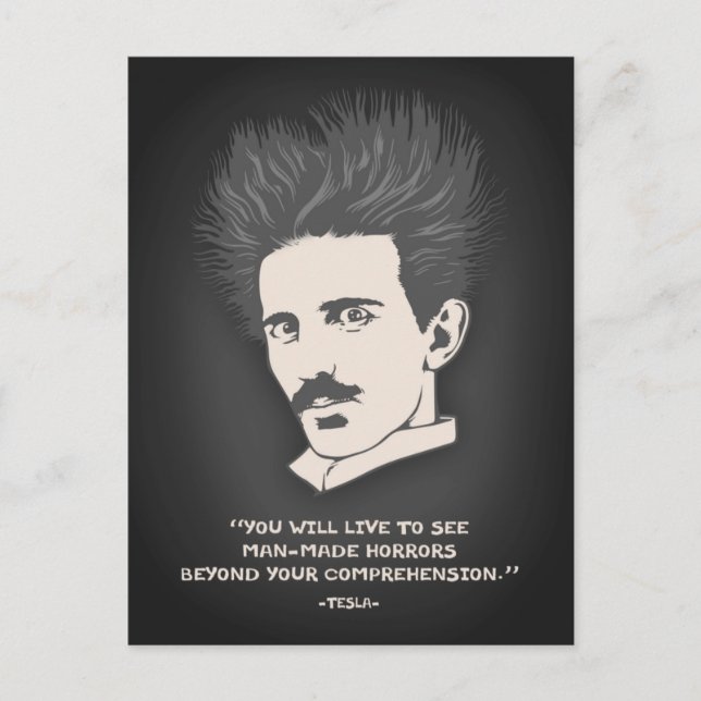 Tesla -Horror Postcard (Front)