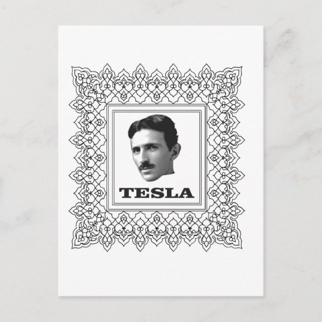 tesla in a box postcard (Front)