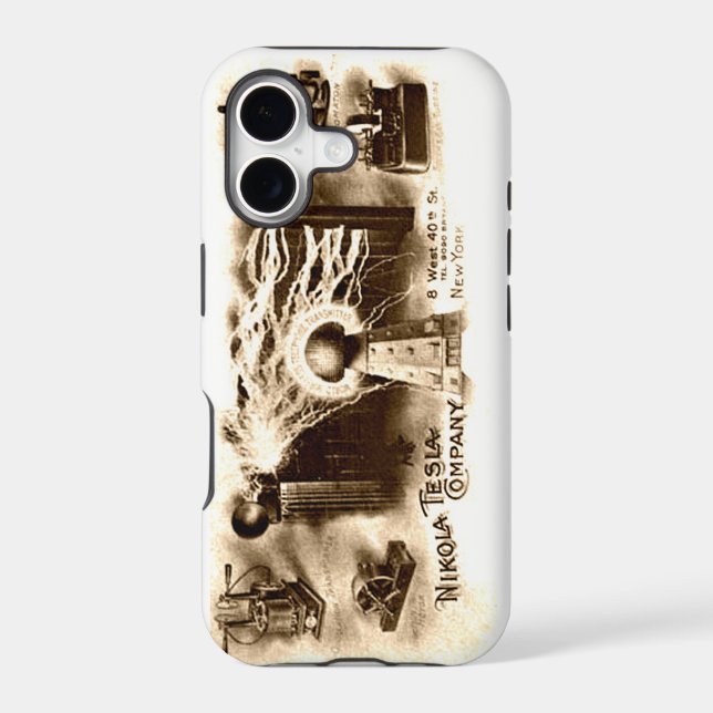 Tesla Letterhead Iphone Case (Back)