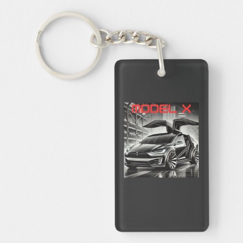 Tesla Model X Electric SUV Design | Futuristic EV Keychain