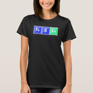 Tesla Periodic Table Electric Vehicles Ev 3 Y X T-Shirt