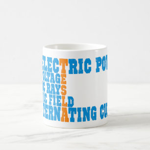 Tesla power coffee mug