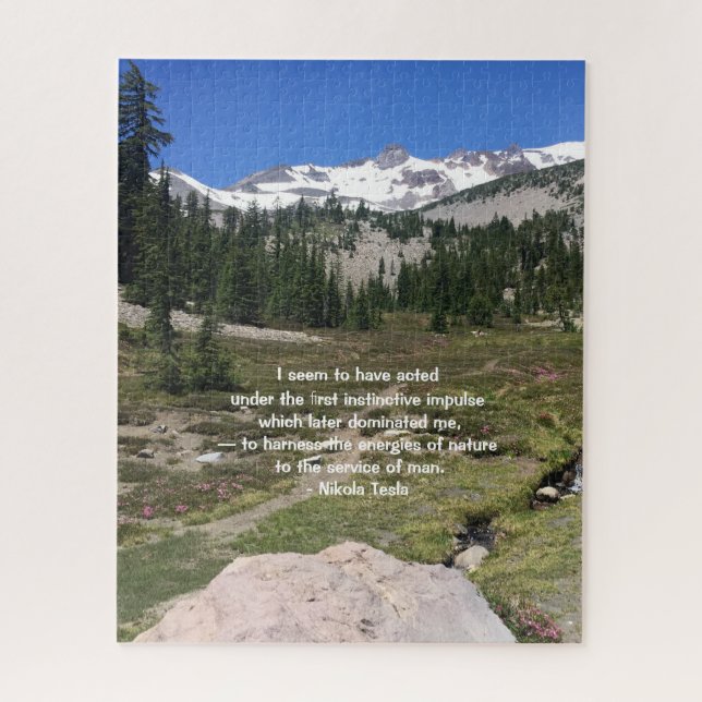 Tesla Quote Puzzle 520 pieces (Vertical)