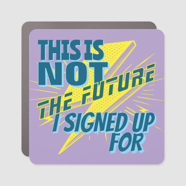 Tesla Regret Bumper Design 3 Car Magnet (Front)