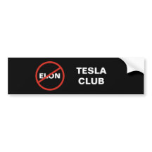Tesla - Simple ANTI ELON TESLA CLUB - black