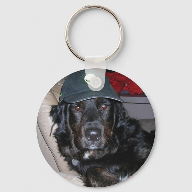 Tesla the alien dog keychain (Front)