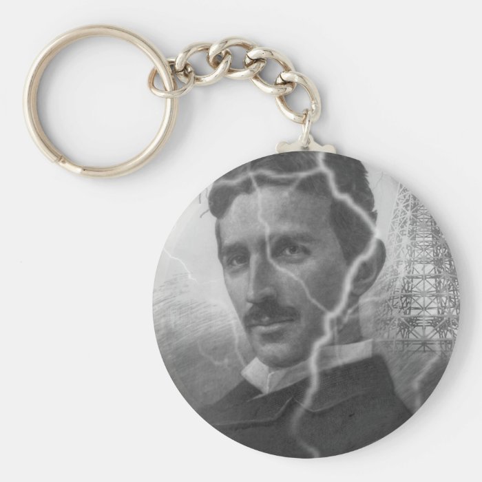 Tesla, The Lightning Man Key Chain