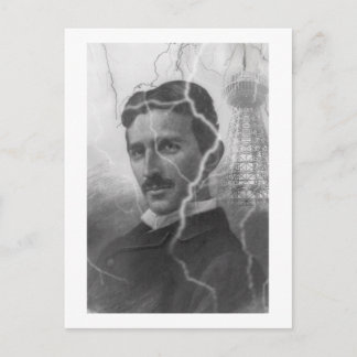 Tesla, The Lightning Man Postcard
