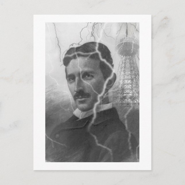 Tesla, The Lightning Man Postcard (Front)
