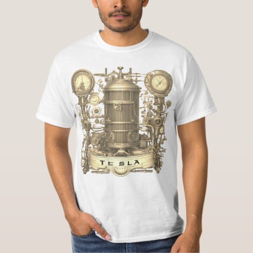 Tesla vintage engine T_Shirt
