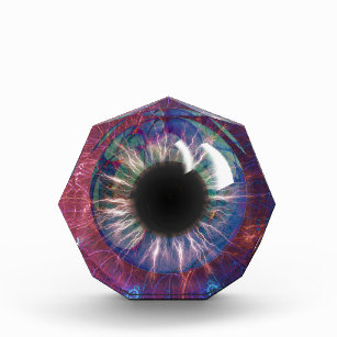 Tesla's Eye Fractal Design Acrylic Award