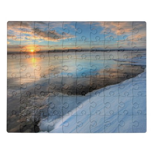 Teslin Lake After A Clearing Storm Yukon Jigsaw Puzzle