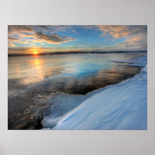 Teslin Lake After A Clearing Storm Yukon Poster