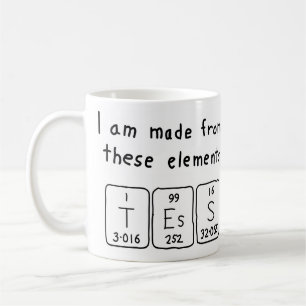 Tess periodic table name mug