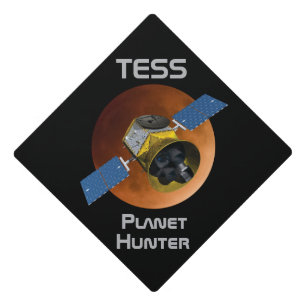 TESS Planet Hunter Spacecraft Graduation Cap Topper