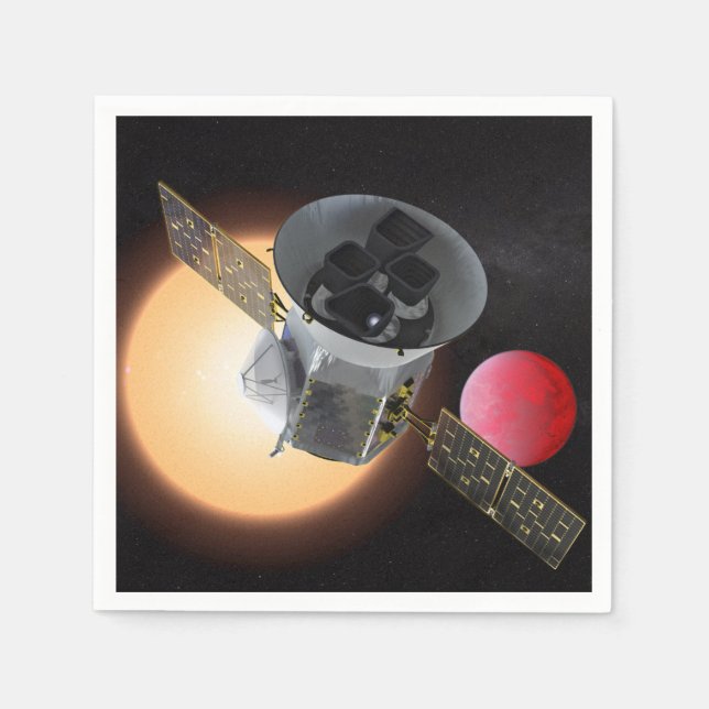 TESS Planet Hunter Spacecraft Napkins (Front)